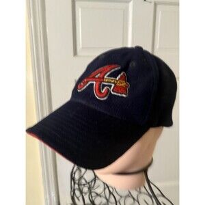 Authentic New Era Atlanta Braves Adjustable Baseball Cap Size Small/Medium